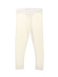 Leggings in Lana Merino e Seta - Ecru