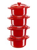 Set Mini Cocotte in Ceramica Ciliegia