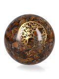 Sfera Orgonite e Occhio di Tigre -  Albero della Vita